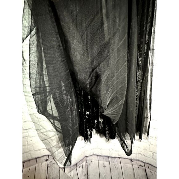 FRESH SAMPLE LADIES VELVET BREEZE SKIRT - LAYERED VELBET AND TOULE (S) NEW WITH - Picture 3 of 5